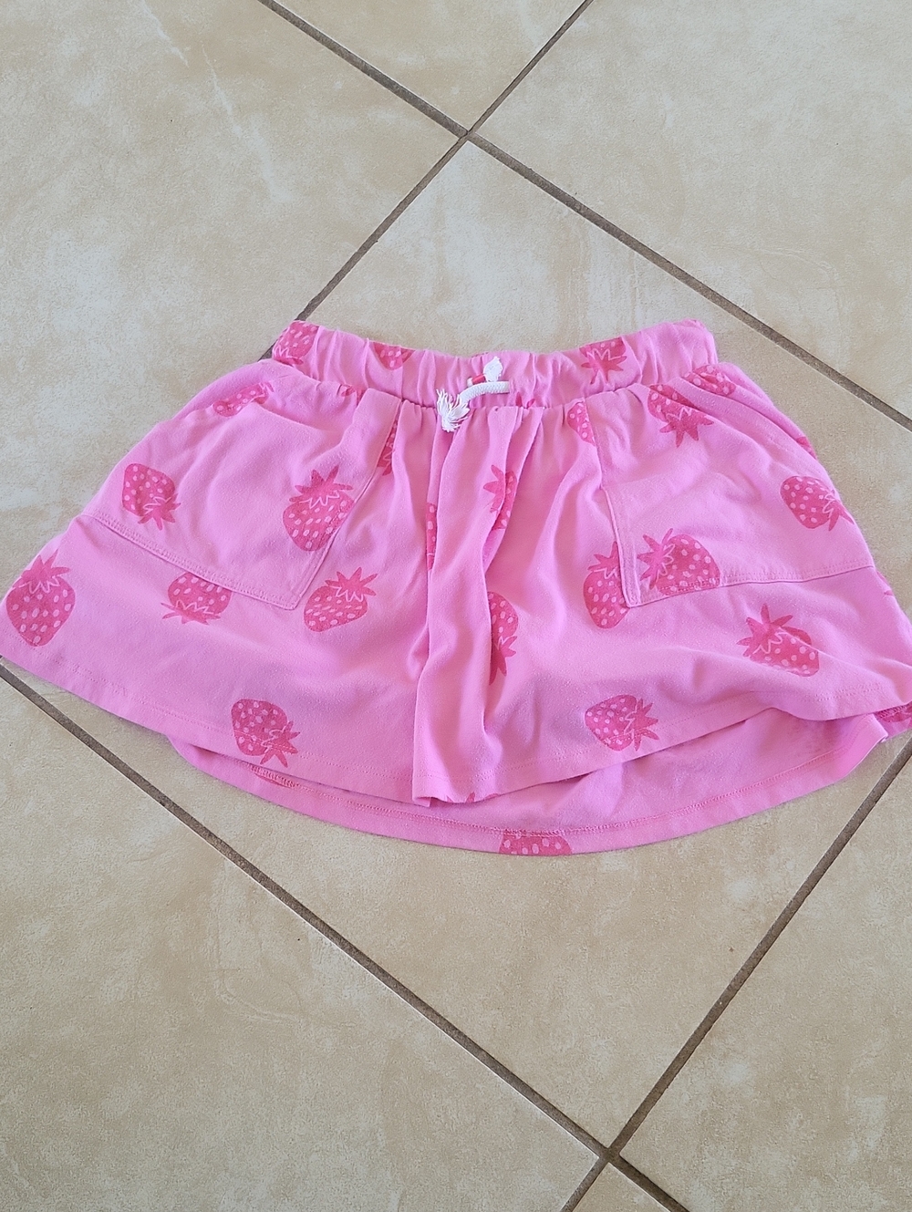 Cat & Jack Pink Strawberry-Print Skirt
